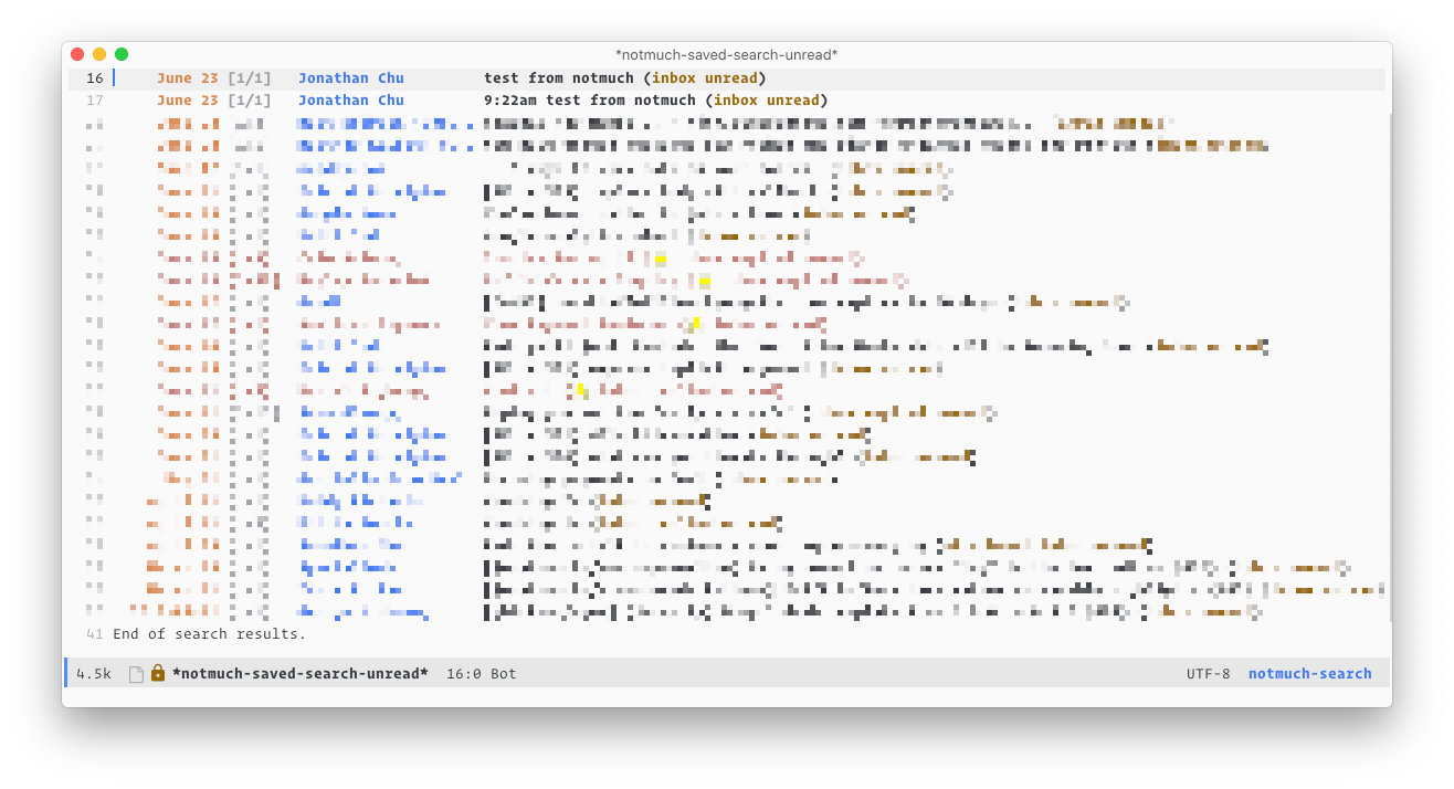 Figure 2: notmuch unread